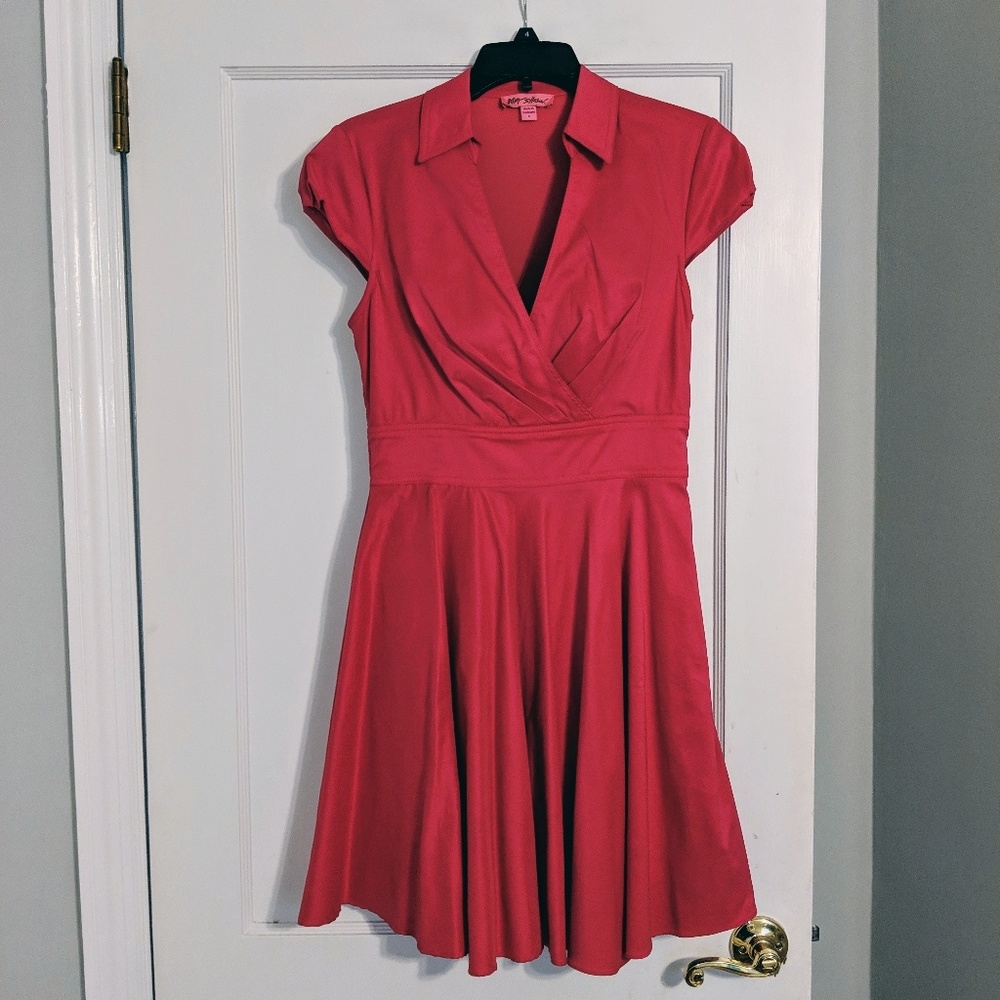 NWOT Betsey Johnson faux wrap dress